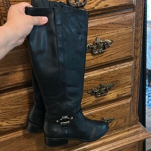 Ralph Lauren Black Combat & Moto Boots